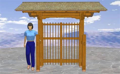 Japanese Gate Plans - WoodsShop Creative Builders