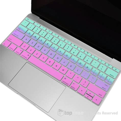 Topcase Apple Macbook 12" Hot Blue & Purple Faded Ombre keyboard Cover ...