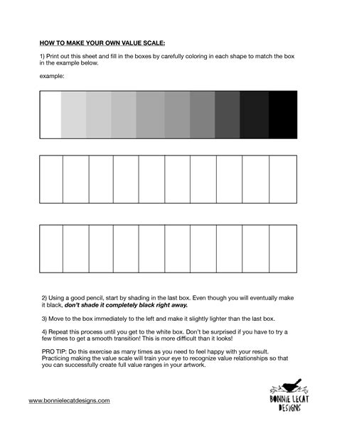 value-scale-worksheet | Illustration, Art Prints and Gifts, Art Classes