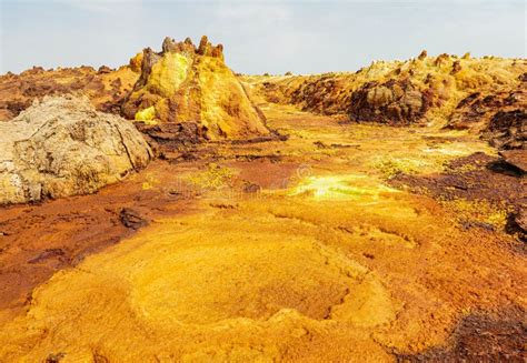 Salt Deposits in Dallol, Danakil Depression, Ethiopia Stock Image - Image of danakil, hottest ...