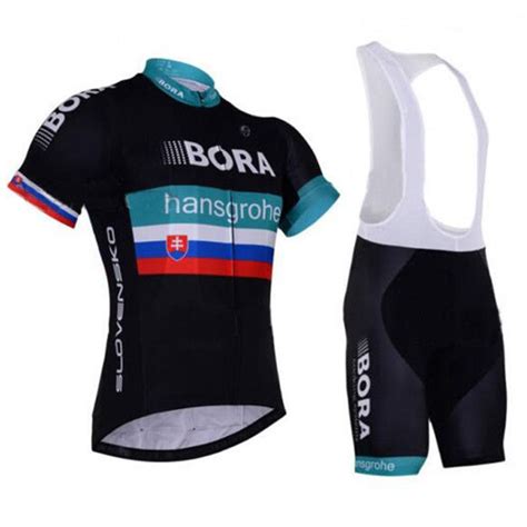 2017 Bora Hansgrohe Summer Cycling Jersey And Bib Shorts Kit Four Color ...