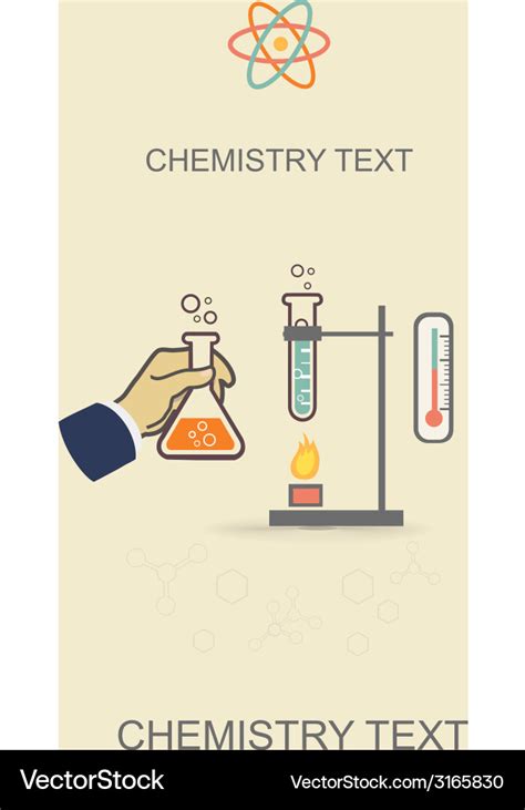 Chemistry infographic poster Royalty Free Vector Image