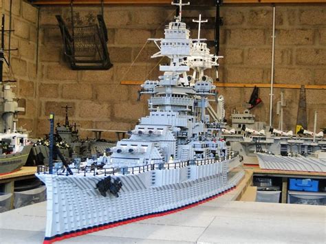 Battleship "Missouri " built entirely from legos. | Lego ship, Lego war, Legos