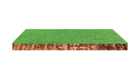 Soil Cubic Cross Section With Green Grass Field PNGs for Free Download