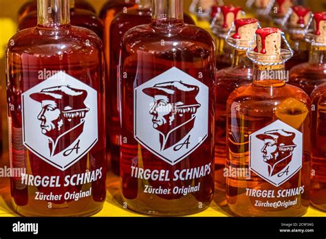 Tirggel Schnaps, Zurich, Switzerland Stock Photo - Alamy