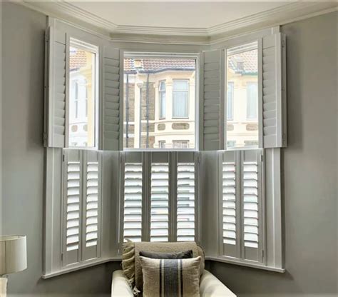 Bay Window Plantation Shutters - MyDirectBlinds.com.au