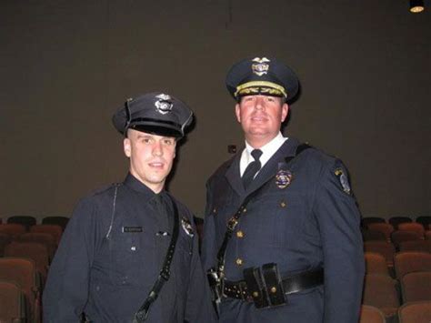 Submitted/Officer Michael Keeping is congratulated by Chief Michael ...