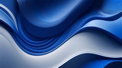 Premium AI Image | Abstract Blue Wave Vector Illustration