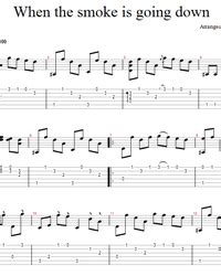 When the Smoke is Going Down for guitar. Guitar sheet music and tabs.