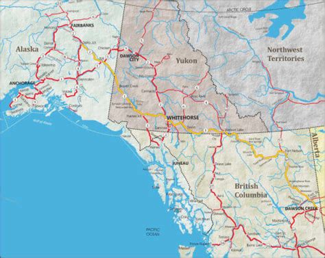 Alaska Map With Towns - Alaska Road Map Ak Road Map Alaska Highway Map - Map of the state of ...