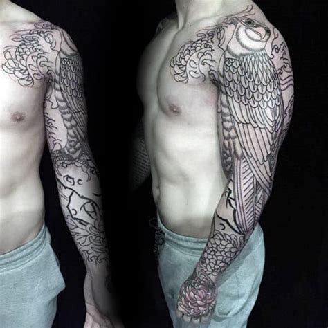 100 Hawk Tattoo Designs For Men - Masculine Bird Ink Ideas