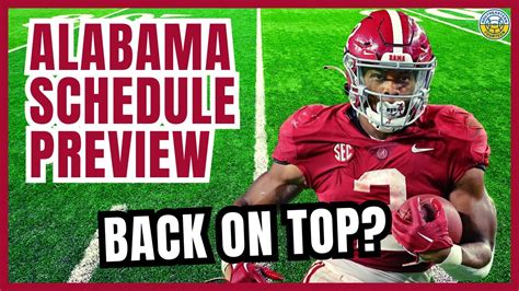 2023 Alabama Football Schedule Preview (Game-By-Game Analysis) - YouTube