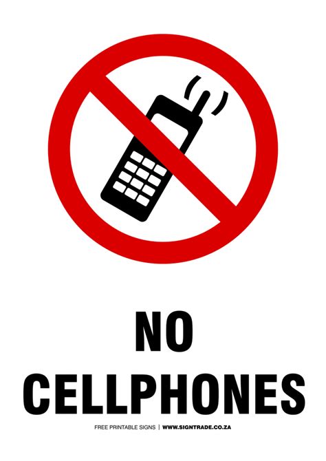 No Mobile Phone Signs | Poster Template