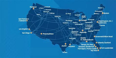 Where does Allegiant Fly, Flight Destinations & Route Map