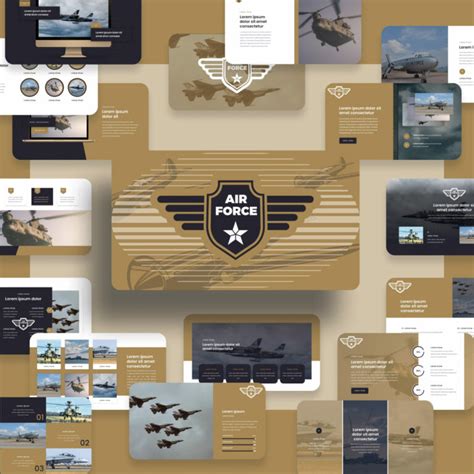 AirForce Military PowerPoint Template – MasterBundles