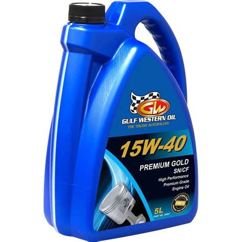 Gulf Western Premium Gold Engine Oil 15W-40 5 Litre | Supercheap Auto