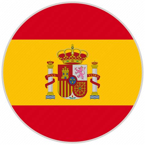 Circular, country, flag, national, national flag, rounded, spain icon ...