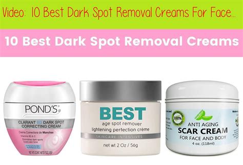 10 Best Dark Spot Removal Creams For Face In 2018 | Dark Spot Corrector ...