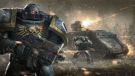 HD wallpaper: Warhammer, Warhammer 40,000, space marines, power armor ...