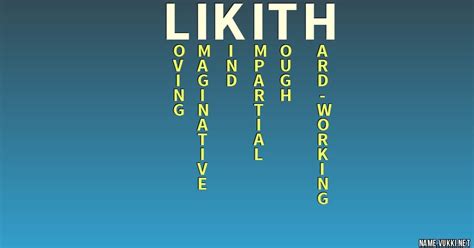 The meaning of likith - Name meanings