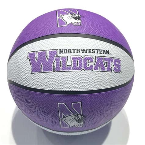 Northwestern University Wildcats Regulation Size Rubber Basketball With ...