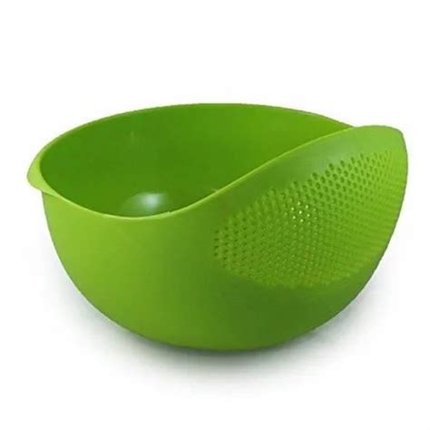 Green Plastic Strainer Bowl at Rs 30/piece in New Delhi | ID: 25223573833