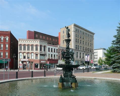 Watertown, NY fountain | The Public Square Historic District… | Flickr