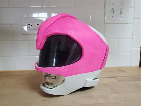 MMPR Pink Ranger Helmet Foam Pattern Template PDF - Etsy