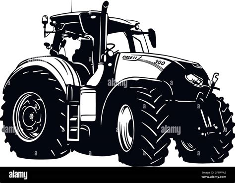 Tractor Outline Clipart