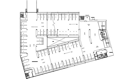 Parking Lot Layout Plan AutoCAD File - Cadbull