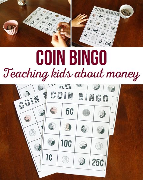 Awesome Money Bingo Printable Coloring Pages For Playgroup