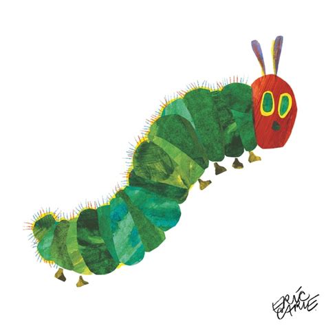 Eric Carle The Very Hungry Caterpillar Character Art Caterpillar 1 Canvas Print