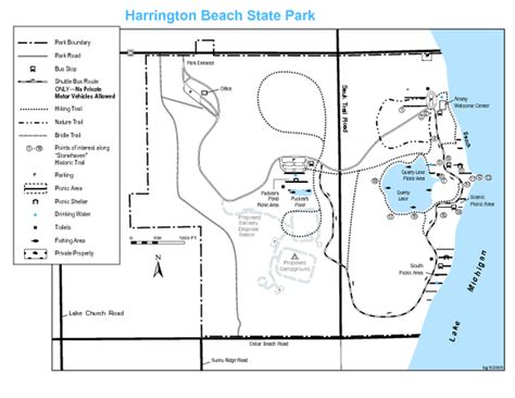 Kohler Andrae State Park Map