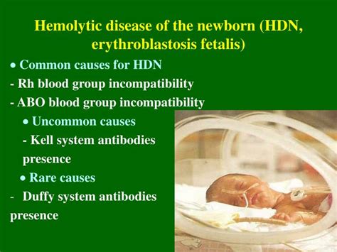 PPT - Differential diagnosis of neonatal jaundices. Hemolytic disease of newborn. PowerPoint ...