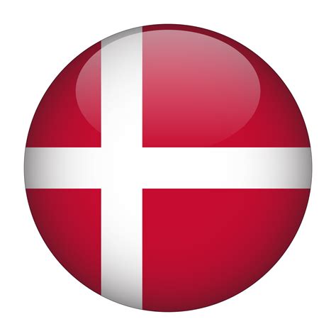 Denmark 3D Rounded Flag with Transparent Background 15272045 PNG