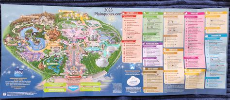 2023 Disneyland Park Maps