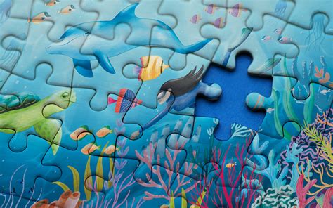 Ocean puzzle on Behance