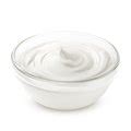 Bowl of sour cream with a spoon - Free Stock Image