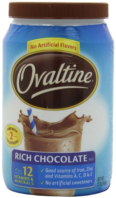 Nestle Ovaltine Rich Chocolate, 12-Ounce Tubs (Pack of 6): Amazon.com: Grocery & Gourmet Food ...