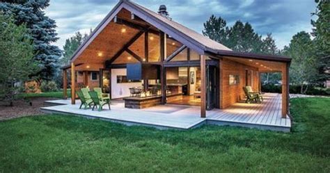 Nice. Blending the inside and out. | House Plans in 2019 | Steel house, Barn house plans, Metal ...