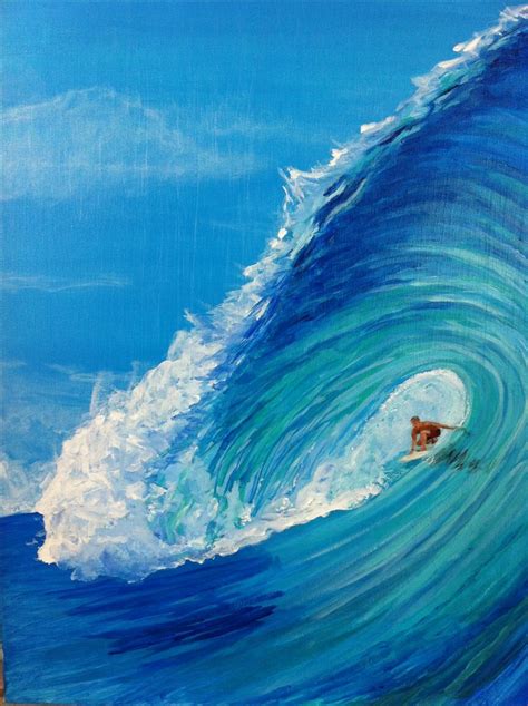 Acrylic on canvas by Newport Loft Surf Art | Surf art, Surf painting, Ocean art