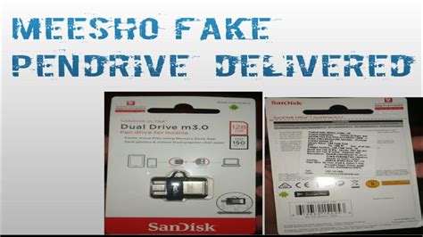 Sandisk Ultra 128GB Fake Pendrive Scam😭 - YouTube