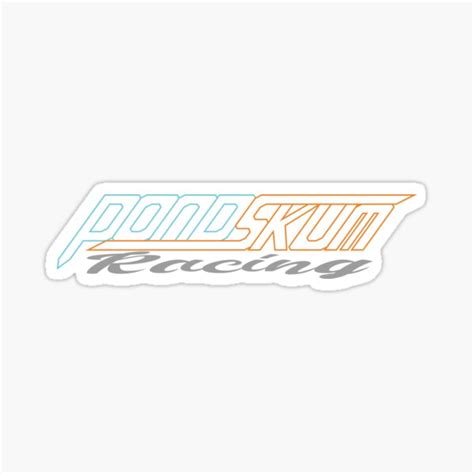 "Back Logo" Sticker for Sale by PondSkumRacing | Redbubble