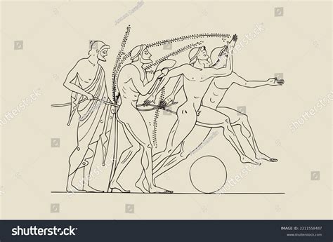 Vector Image Ancient Greeks During Olympic Stock Vector (Royalty Free ...