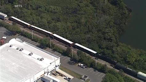 Video Train with propane tanker derails in Florida - ABC News