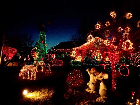 Christmas Lights Yard full of Holiday Decorations – Photos Public Domain