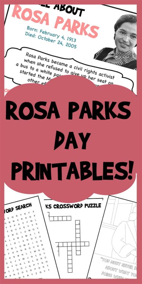 Rosa Parks Day Printables | Woo! Jr. Kids Activities