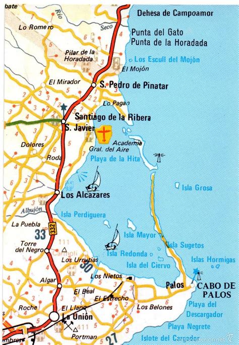 mapa mar menor murcia - Comprar Postales de Murcia en todocoleccion ...