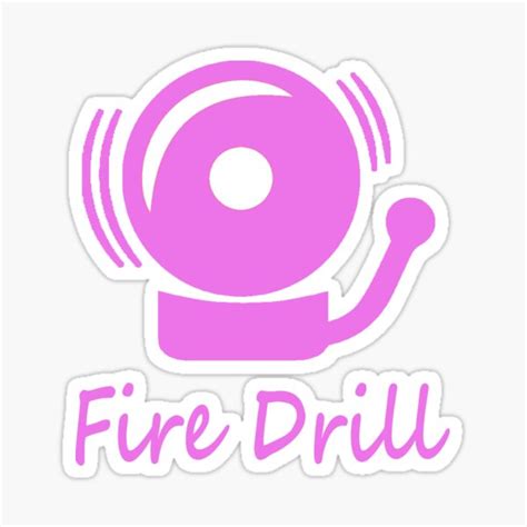 "Fire Drill" Sticker for Sale by Jrw-Design | Redbubble