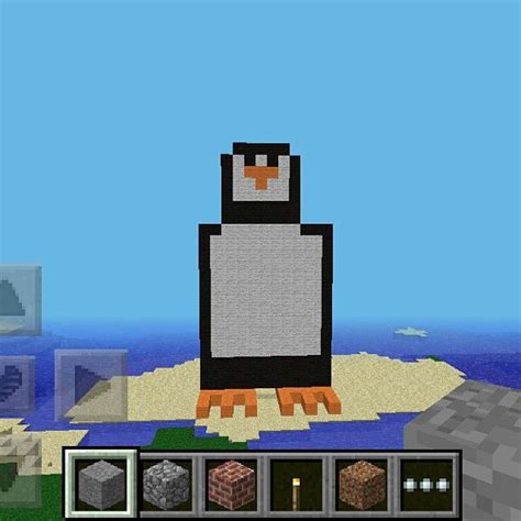 an image of a penguin in minecraft